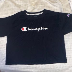 cropped champion t shirt